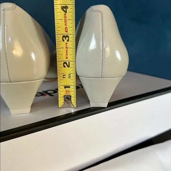 Larroude Ruth Pump in Gray Box Leather - Picture 6 of 11